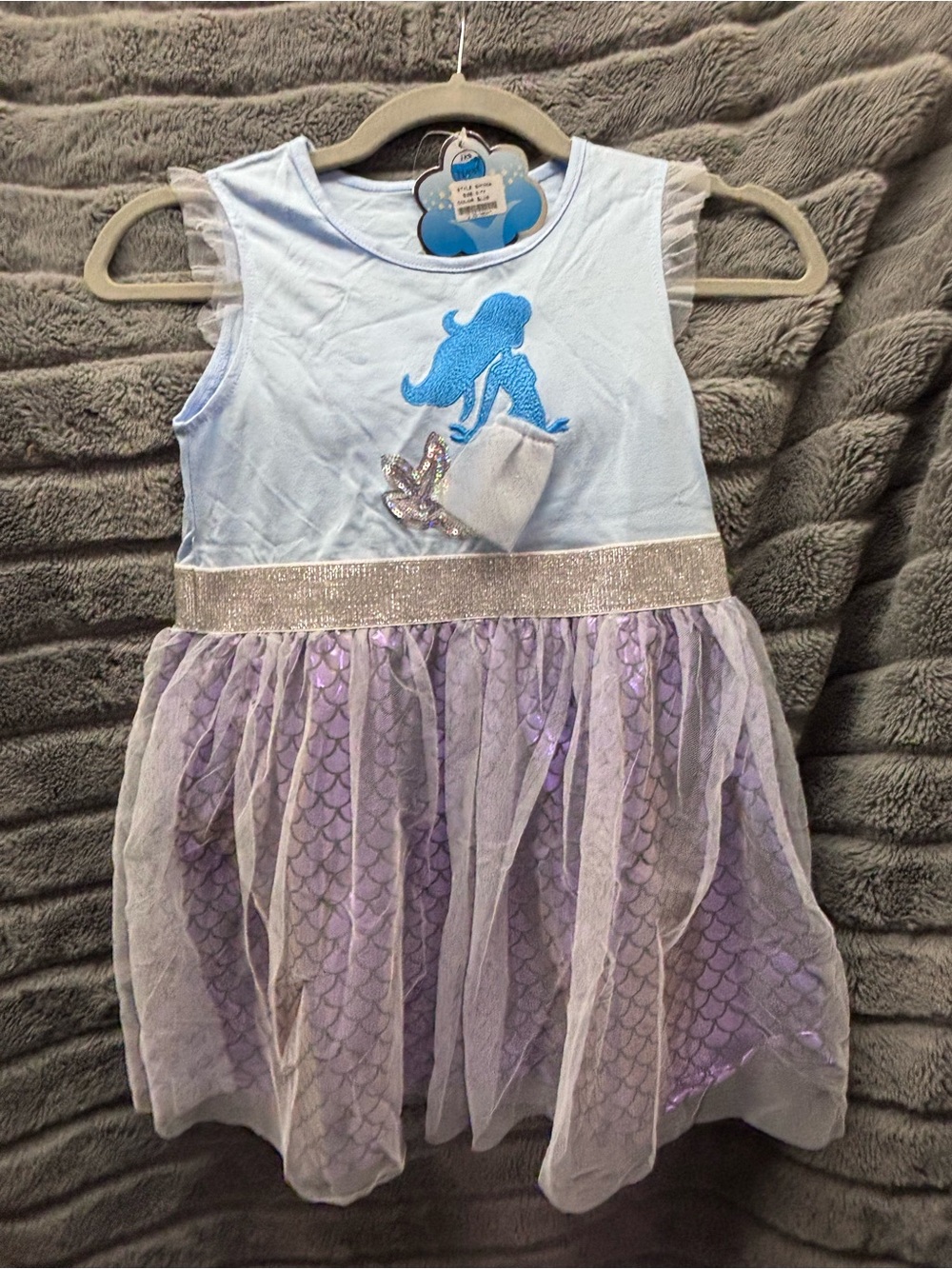 NWT Jxs Neat Girls Mermaid Tulle Dress | Size 6-7Y | Blue & Purple Scales